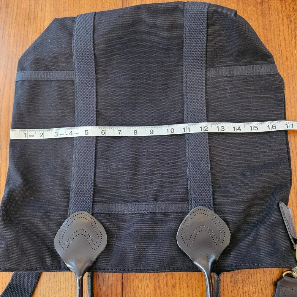 CBStation Large, Black Canvas Travel Crossbody Bag, NWOT - Picture 11 of 14